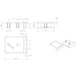 Slutblik til Vitrineskabsls "Sigyn" m/Enkelt Glas