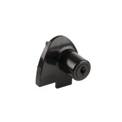 Vitrineskabsls "Gero" t/4-6mm Dobbelt Glas - Sort