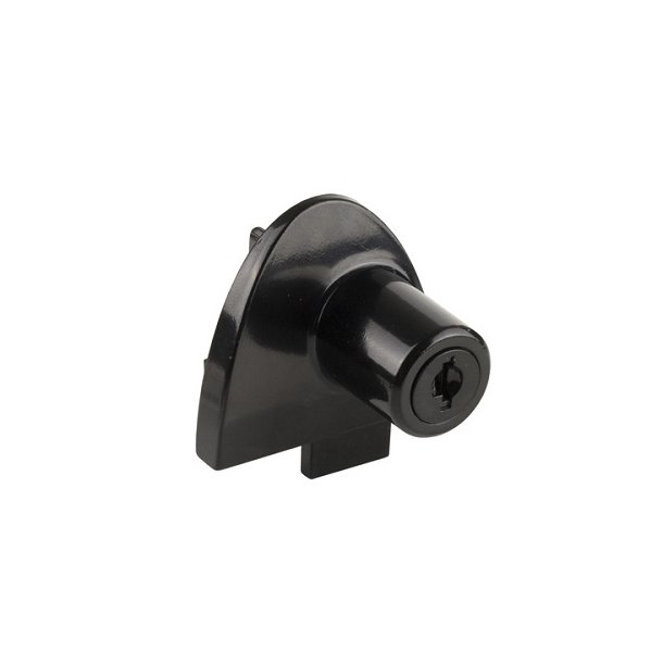 Vitrineskabsls "Gero" t/4-6mm Dobbelt Glas - Sort