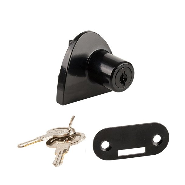 Vitrineskabsls "Gero" t/4-6mm Dobbelt Glas - Samme Ngle