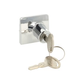 Vitrineskabsls "Sjfn" t/4-6mm Dobbelt Glas - Forkromet