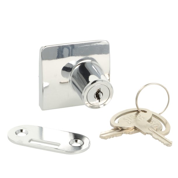 Vitrineskabsls "Sjfn" t/4-6mm Dobbelt Glas - Forkromet