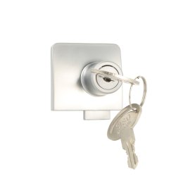 Vitrineskabsls "Sjfn" t/4-6mm Dobbelt Glas - Alu Finish