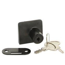 Vitrineskabsls "Sjfn" t/4-6mm Dobbelt Glas - Sort