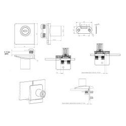 Vitrineskabsls "Sjfn" t/4-6mm Dobbelt Glas - Samme Ngle