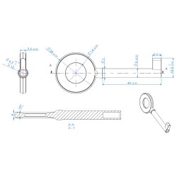 Mbelngle "Lud" i Forniklet Look