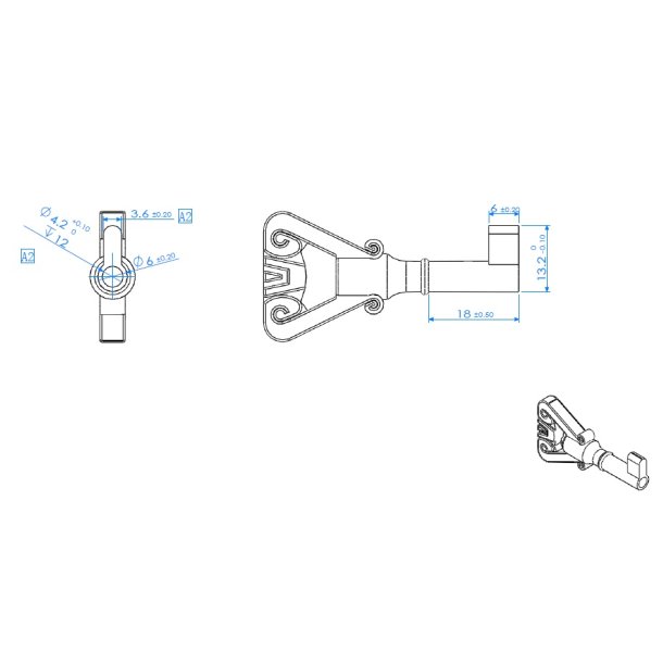 Mbelngle "Gorm" i Bronze Look
