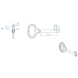 Mbelngle "Fritz" i Forniklet Look