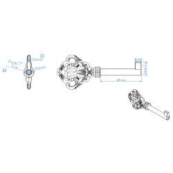 Mbelngle "Val" i Forniklet Look