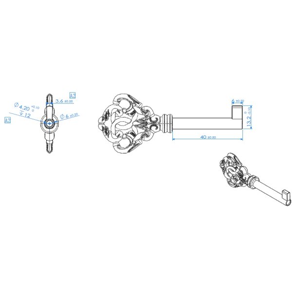 Mbelngle "Val" i Bronze Look