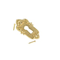 Ngleskilt "Ketil" i Poleret Messing Look