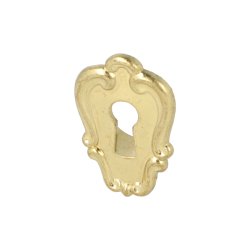 Indslags Ngleskilt 25x38mm - Poleret Messing