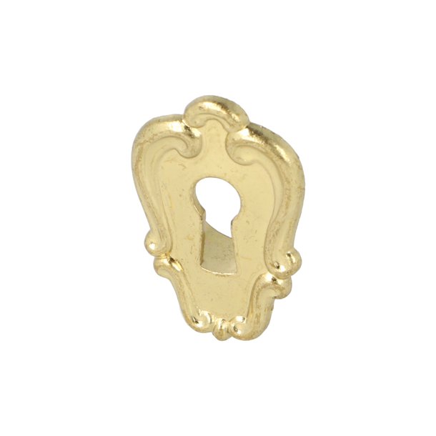 Indslags Ngleskilt 25x38mm - Poleret Messing