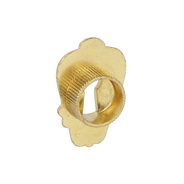 Indslags Ngleskilt 25x38mm - Poleret Messing