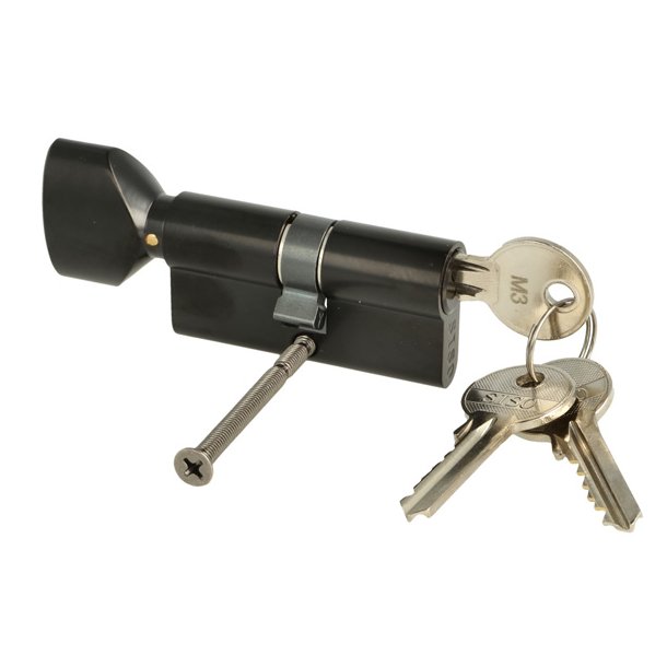 Profilcylinder 62mm med Vrider og Hovedngle Funktion M3