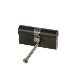 Profilcylinder 62mm - Samme Ngle - Sort Finish