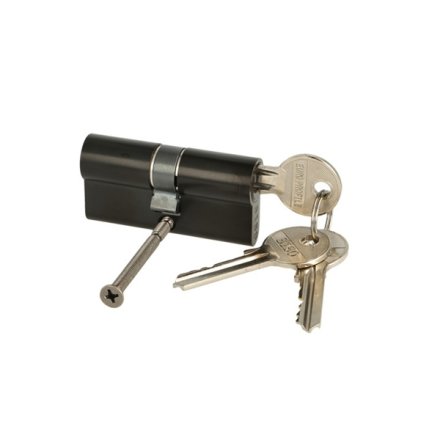 Profilcylinder 62mm - Samme N�gle - Sort Finish