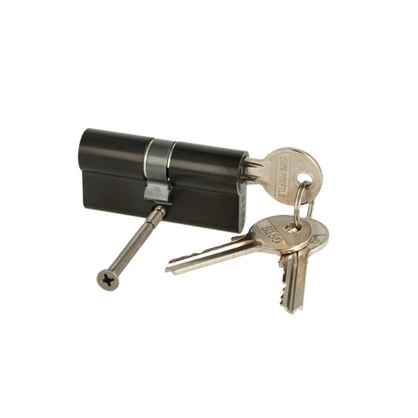 Profilcylinder 62mm - Samme Ngle - Sort Finish