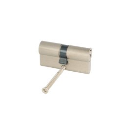 Profilcylinder 62mm - Samme Ngle - Brstet Rustfri Finish