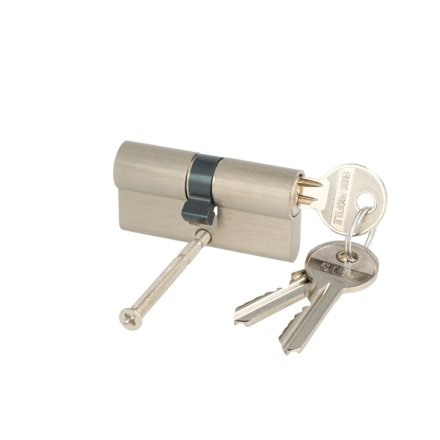 Profilcylinder 62mm - Samme N�gle - B�rstet Rustfri Finish