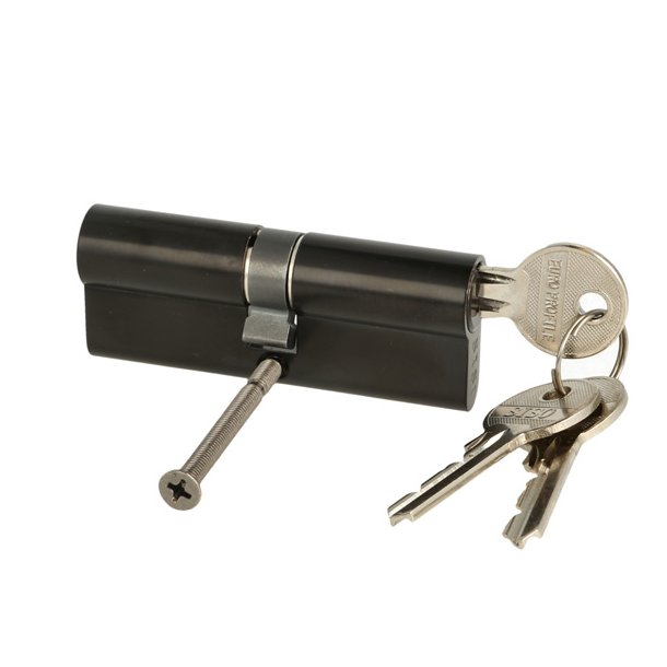 Profilcylinder 80mm - Sort Finish