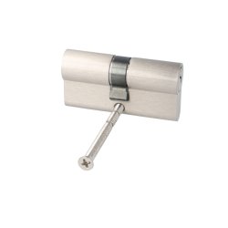 Profilcylinder 62mm - Brstet Rustfri Finish