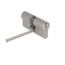 Profilcylinder 62mm - Brstet Rustfri Finish