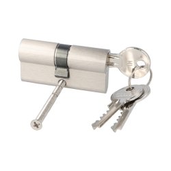 Profilcylinder 62mm - Brstet Rustfri Finish