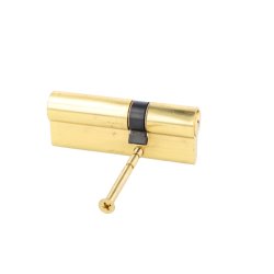 Profilcylinder 80mm - Poleret Messing Finish