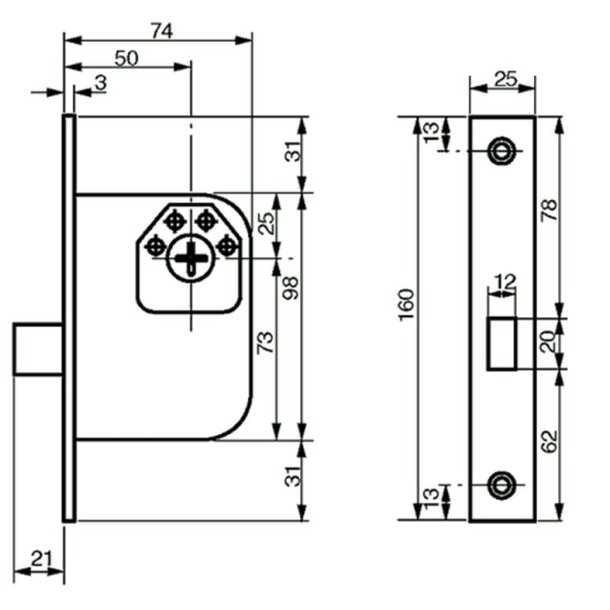 8788 Lsekasse uden Slutblik