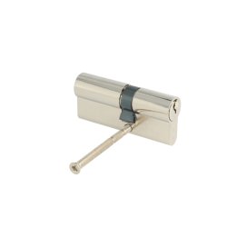 Profilcylinder 70mm - Poleret Forniklet