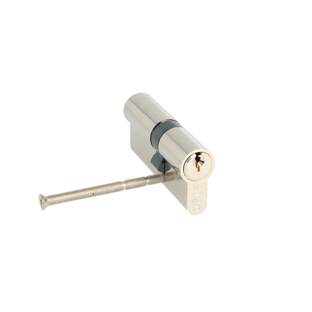 Profilcylinder 70mm - Poleret Forniklet