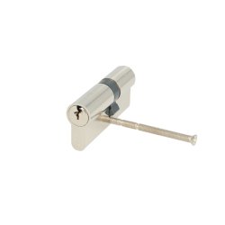 Profilcylinder 70mm - Poleret Forniklet