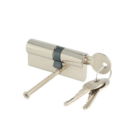 Profilcylinder 70mm - Poleret Forniklet