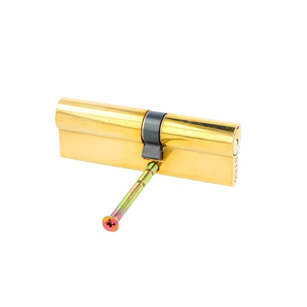 Profilcylinder 90mm - Poleret Messing Finish