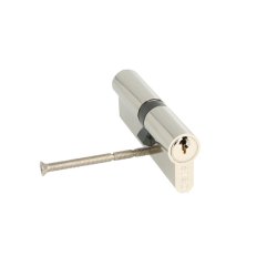 Profilcylinder 90mm - Brstet Rustfri Finish