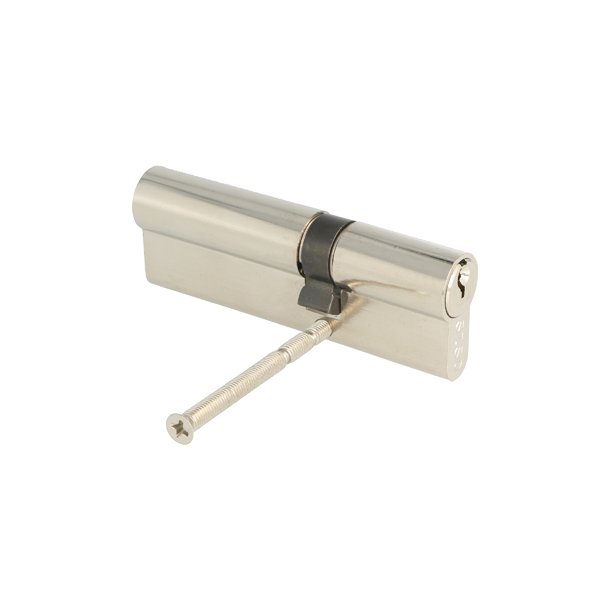 Profilcylinder 90mm - Brstet Rustfri Finish