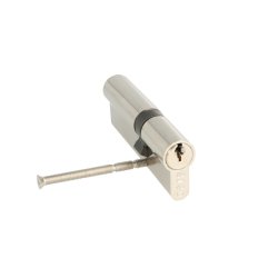 Profilcylinder 90mm - Brstet Rustfri Finish