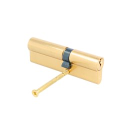 Profilcylinder 95mm - Poleret Messing Finish