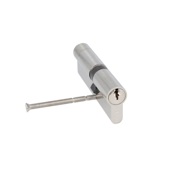 Profilcylinder 90mm - Brstet Rustfri Finish