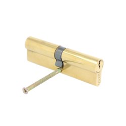 Profilcylinder 100mm - Poleret Messing Finish