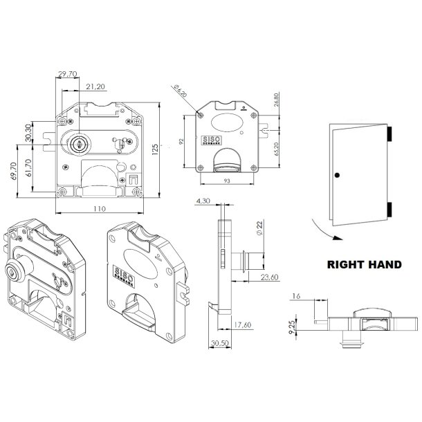 Mntls "Penia" med Returbakke - Hjre - 10 Dkk