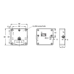 Elektronisk Ls "Iris" - Skjult - Mifare1
