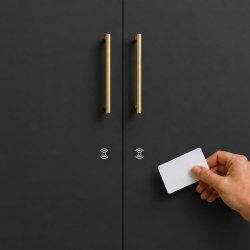 Selvkl�bende Mark�r til Elektroniske L�se - Hvid
