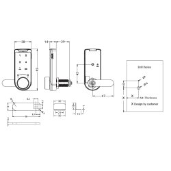 Elektronisk Skabsls "Marc" til Privat Brug