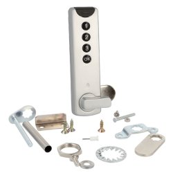 Elektronisk Skabsls "Dave" - Slv - til Faste Brugere