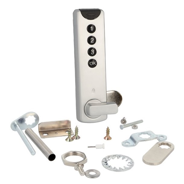 Elektronisk Skabsls "Dave" - Slv - til Faste Brugere