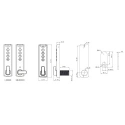 Elektronisk Skabsls "Dave" - Slv - til Faste Brugere