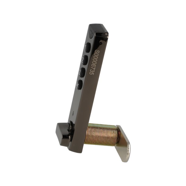 Elektronisk Skabsls "Dave" - Sort - til Engangskode