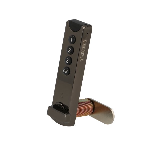 Elektronisk Skabsls "Dave" - Sort - til Engangskode